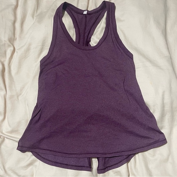 Lululemon Tie It Up Singlet Heathered Plum Size 4 - Picture 10 of 11